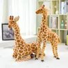 50-120cm multi tamanho quente venda de alta qualidade realista recheado África pastagem animal selvagem animal girafa pelúcia brinquedos crianças presentes lj200914