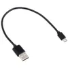 Micro USB Kable ładujące 25 cm Krótki typ C USB Synchronizacja danych sznurka do Samsung Android Cellphone