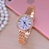 Fashion diamond women ladies alloy metal roma roman simple bracelet watches 2019 new female dress quartz wrist gift watches T200420