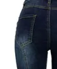 JAYCOSIN Abbigliamento donna Pantaloncini Skinny Vita alta Pantaloncini di jeans Moda femminile Elastico Slim Jeans estivi Lunghezza al ginocchio Pantaloncini LJ200815