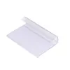 Clear Plastic Sign Holders Basket Labels Clip on Baskets Wire Shelf Carton Box Retail Merchandise Price Display Ticket Holder