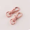 200pcs Swivel Lobster Clasp Hooks Keychain Split Key Ring Connector For Bag Belt Dog Chains DIY Jewelry Making Findings4805582