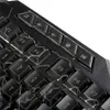 EU estoque A878 114-chave LED backlit wired USB teclado de jogos com padrão de rachadura black251V