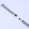 22mm 316L Jubilee Zilver Staal Solid Straight End Schroef Links Polshorloge Band Armband Voor GMT SUB Datejust228u