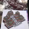 5184 stks Lezi Mini blokken Chinese stijl architectuur kasteel gebouw bakstenen kinderen speelgoed voor kinderen geschenken meisje aanwezig 8019 y220214