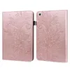 Étuis pour tablette portefeuille Lotus en relief en cuir PU pour Samsung Galaxy Tab A7 10.4 SM-T510 SM-T500 Flip Cover