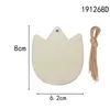 Fournions de fête Pâques Pâle Poulet Poulet Creux Décoration suspendue avec trous Décoration de maison en bois DD9747518602