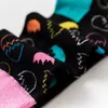 Women Personality Couples Funny Happy Socks Cotton Men Socks Woman Soks Egg Feather Sheep Leaves