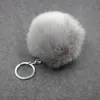 Pris simulering päls boll nyckelkedja 8cm imitation kanin hårväska nyckelkedja hängande kvinnors bilhänge
