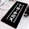 Black and White Desk Mat Gaming Mouse Pad Large Mousepad Gamer Accessories XXL PC Computer Keyboard DeskPad Anti-slip Rubber Run AA220314