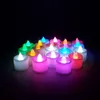 Candela a LED Tealight Candela senza fiamma Candela a luce colorata Lampada a batteria Compleanno Festa di nozze Decorazione natalizia Luce YL0237