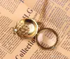 Locket Necklace Vintage Retro Antique beautifully Jewelry Collar Collier Magnifying Glass Cabochon Necklaces