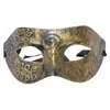 1pcs Men's Masquerade Mask Ball Masks Stag Party Fancy Dress Venetian Eye Face Roman Gladiator Gold1