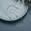 Silvology 925 Sterling Zilver Platte Kraal Ketting Zilveren Wilde textuur Elegante Minimalistische Vrouwelijke Choker 2019 Geavanceerde Sieraden Gift Q0531