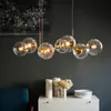 Nordic Loft Glass Ball Hanglampen Creative Molecuul Design Winehouse Woonkamer Keuken Bar E14 Hangende Lichtarmaturen