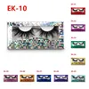 Glitter Laser Eyelash Paper Packing Box Eyelashes Förpackningsfodral med fönster T2i53385