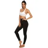 Yoga Outfits Femmes Fitness Leggings Pantalon Ligne de hanche respirante Imprimez une taille haute Pantalon décontracté Collant Sports de plein air