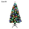 6ft/7ft/8ft Künstliche Weihnachtsbäume mit Lichtern, Ferienhausdekoration, schneebedeckter Weihnachtsbaum, grüner Neujahrsbaum-WWO66 201204