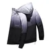 Inverno Mens Parka Quente Casual Jaqueta Casual Homens Moda Patchwork Men's Casac's Outwear Engrossar Capuz Homens Roupas Slim Fit 201203