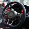 Hela Alcantara hand sömnad bilratt för Volkswagen VW Golf 7 GTI Golf R MK7 VW Polo GTI Scirocco 2015315C