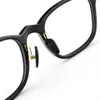 New Original Black Buffalo horn Eyewear Circular Full Frame Eyeglasses Titanium Optical Vintage Glasses Design Classical Model Square Frames Size:51-20-145MM