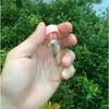 8ml 15ml 20ml 25ml Glass Bottles With Plastic Cap Pink Screw Storage Vials Jars 50pcs