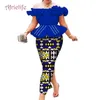 Bez ramiączek Party Skirt Garnitur Dla Kobiet Białe Perły Dekoracji Bazin Riche Kobiet Odzież Plus Size Custom Odzież LJ201126