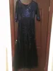 イブニングドレスVestidos de Note Preto Lantejouras Com Deco Deco Decree Em V Brilho Elegante Pouco A Linha Tule Longo FemininoフォーマルフェスタDe Formatura