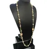 سلاسل 2021 Cnaniya العلامة التجارية للمجوهرات محاكاة لؤلؤة القلادة الطويلة للنساء bijoux femmes collier perles ذوي الياقات perlasbijout4543751