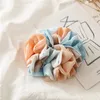 جديد الشيفون التعادل صبغ مرونة العصابات الشعر للنساء الفتيات scrunchies عقال العلاقات ذيل حصان حامل الشعر التبعي