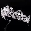 Cristal Bridal Tiaras Headpieces Baroque Luxo Crown Headdress Gold Silver Diadem para Mulheres Noiva Casamento Acessórios Al7648