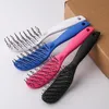 Portable Curved Anti-static Hair Massage Comb Wet Dry Dual-use Hairdressing Styling Brush Home Salon Styli sqcxAU