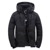 Heren Winter Wit Duck Down Jacket Oversize Padded Parkas Hooded Buiten Dikke Warme Sneeuw Uitloper Jassen Plus Size 4XL 211216