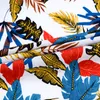 Sommer-Hawaii-Hemd für Herren aus reiner Baumwolle, bedruckt, kurzärmelig, große US-Größe, Hawaii-Blumen-Strand-Blumenmuster, 220222