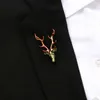 NIEUWE ANDER ELK BROOCH Kerst Reindeer broches Dress Suit Sjang Buckle Corsage For Women Men Men Mode Jewelry Will en Sandy Cadeau