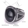 Real Pure Mens Rings Silver s925 Retro Vintage Big Turkish For Men With Color Stones Jewellery Anel Masculino 211217