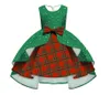 Kinderkleid, Ballkleid, Mädchenkleid, besondere Anlässe, karierter Rock, Kinderkleidung, Weihnachten, Grün, Rot