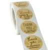 500 шт. Roll 1 дюйма Спасибо за ваш заказ Круглые клейкие наклейки этикетки для праздничного выпечки