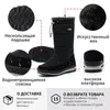 GOGC Midcalf Mujeres Nieve impermeable para mujer Botas altas de invierno Damas Zapatos negros G9637 Y200115