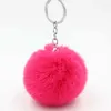 Price simulation fur ball key chain 8cm imitation rabbit hair bag key chain pendant women's car pendant h2