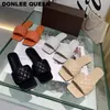 Flat Square Toe Chinelos Mulheres 2020 Slides de Verão Sapatos de Praia Casuais Mulheres Flip Flops Bordado Slipper Sandálias Zapatos de Mujer X1020