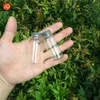 Botellas de vidrio de 20 ml con tope de goma de silicona Bottles Jars Vials para botellas de almacenamiento a prueba de fugas de líquido 100pcs1046632