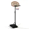 New outdoor basketball post youth 10 feet basketball board stand base mini basketball goal hoop on wheels2441740