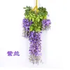 7 色エレガントな人工シルクフラワー藤の花つる籐ホームガーデンパーティー結婚式の装飾 10 センチメートル利用可能