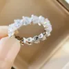 2021 Luxurious qualtiy ring with heart sparkly diamond in 20" size charm jewelry for women wedding gift free shipping PS6435