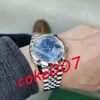 Specially made waterproof 41MM Blue Roman Dial Ref 126334 Full Set Box Papers Mechanical Automatic BF Men's watch with box Me258P