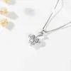 Wanying Jewelry Clover Lucky Grass Подвеска для женщин S925 Серебряная японская и корейская мода Простая алмазная личность A127