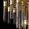 E14 LED Postmodern Crystal Copper Gold Pendant Lights.Pendant light Suspension Luminaire Lampen For Dinning Room