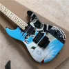Anpassad handpaint elektrisk gitarr med slagmönster och färger valfria
