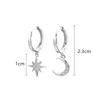 2021 Dominated Contracted Asymmetric Crystal Star Fashion Dangle Earrings Delicate Joker Moon Style Women Earring Jewelry